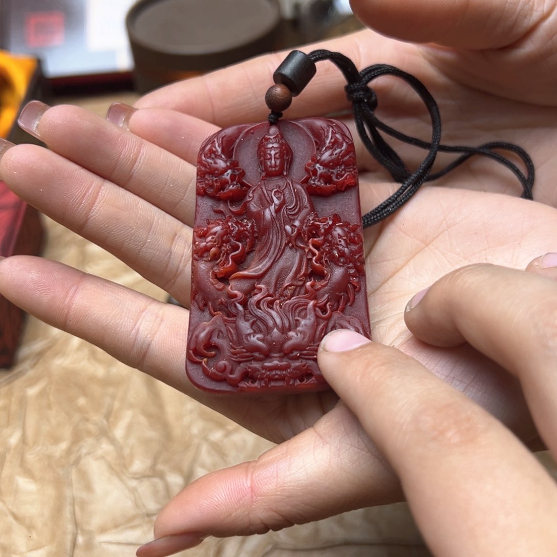 滴血莲花菩提吊坠