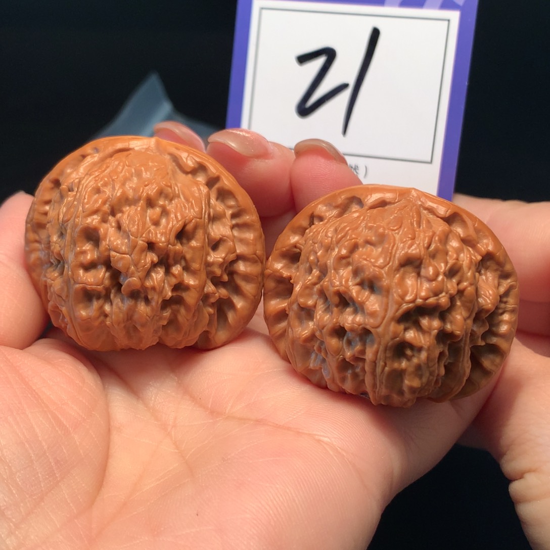 文玩核桃吊坠21白狮子4.5