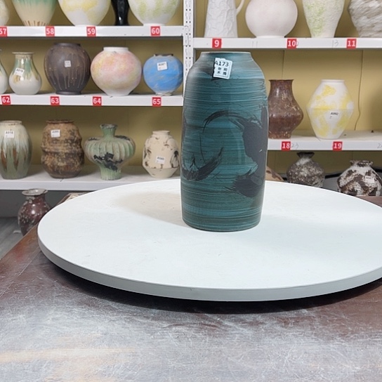 瓶陶瓷花瓶摆件摆件。高27口7。173