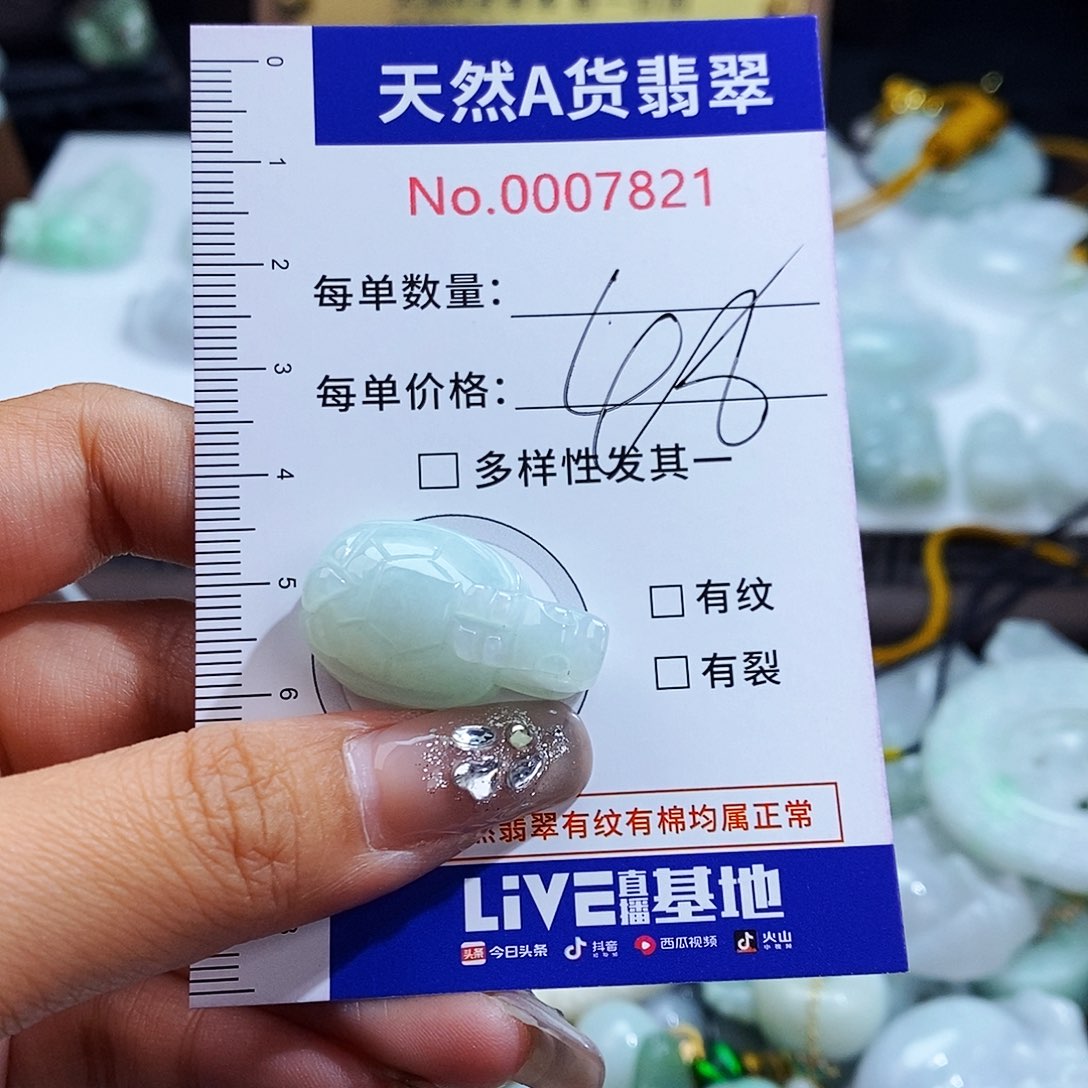 翡翠未镶嵌毛衣链7821