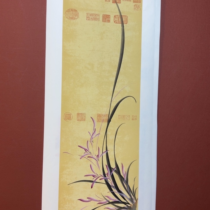 国画听兰老师花鸟