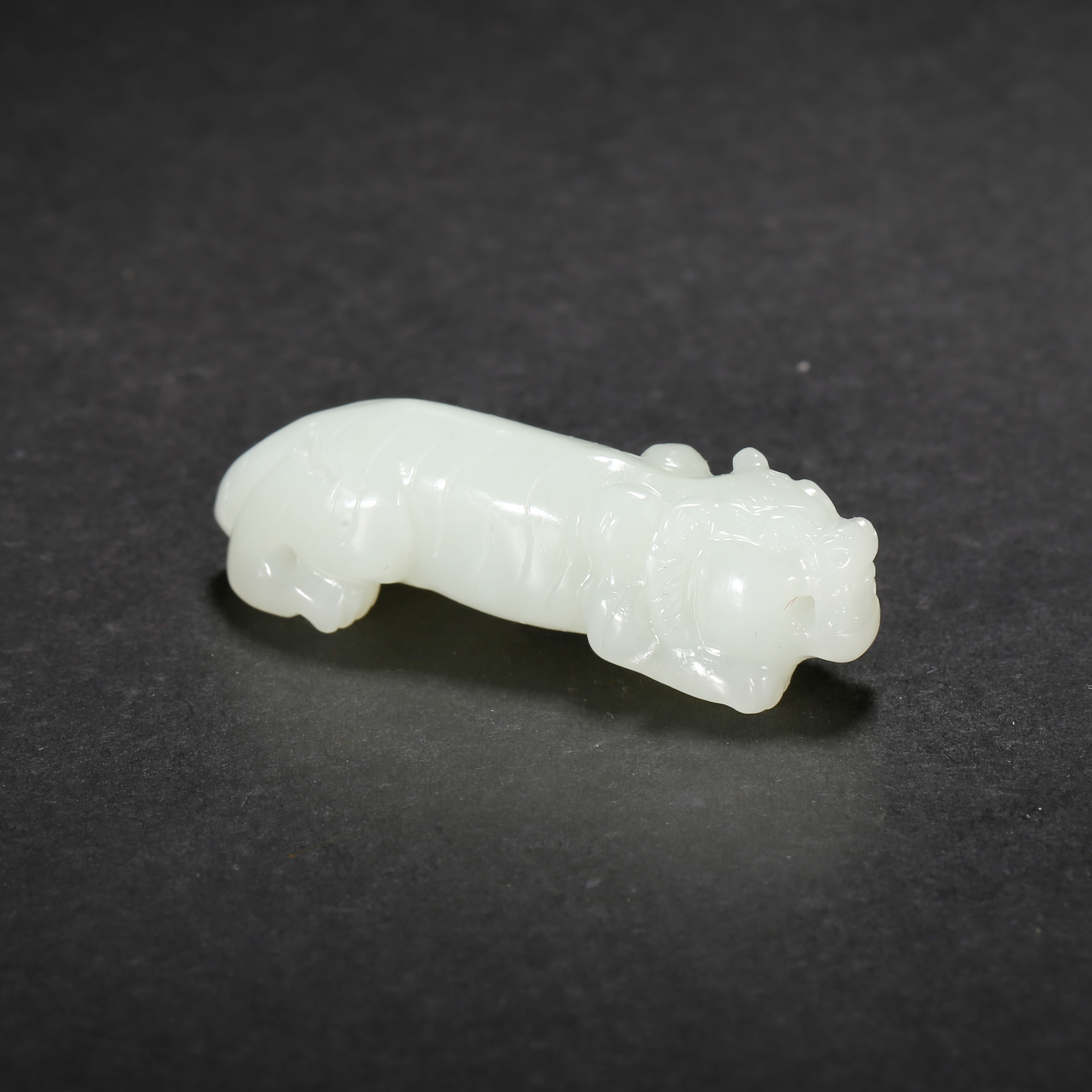 清代*寅虎玉坠/11JTY3368/和田玉【北京文博】