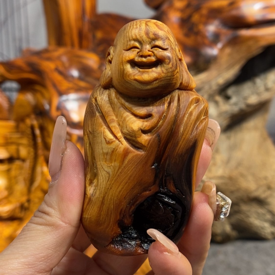 【闪购商品】柏木（崖柏）根雕木雕工艺品摆件创意，满10送1手把件