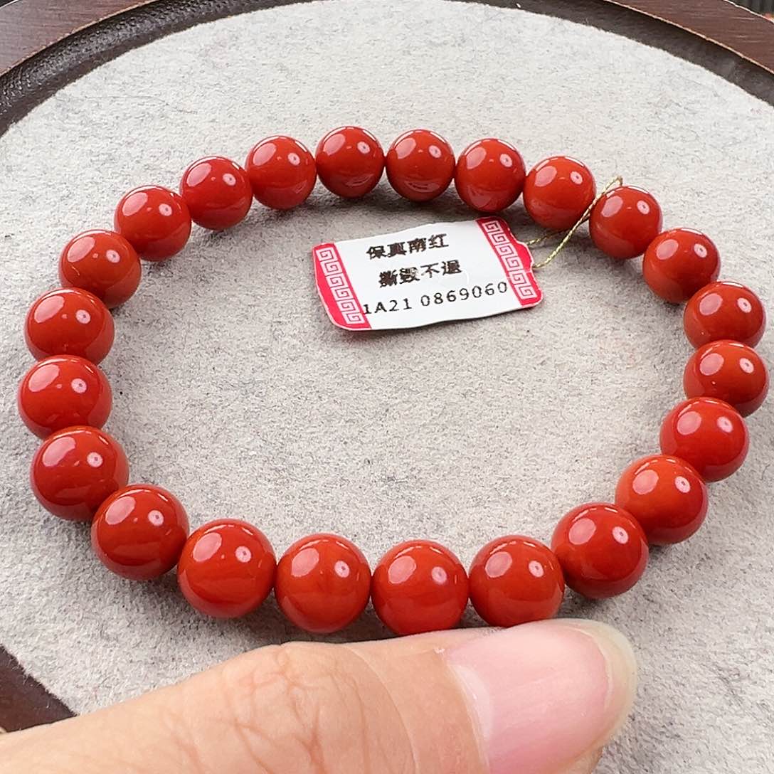 南红玛瑙手串未镶嵌