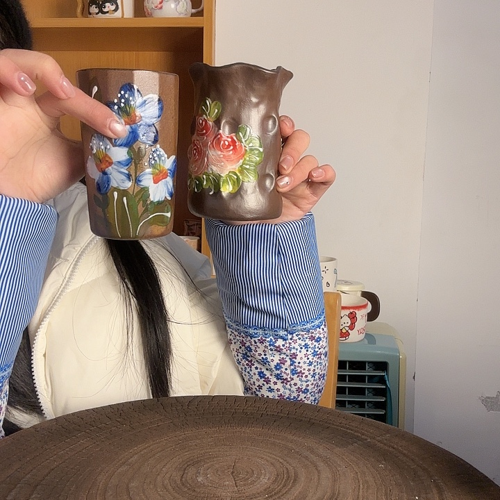 Y****手捏手绘景德镇陶瓷