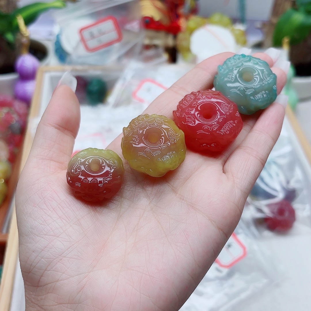 半***夏玛瑙/玉髓未镶嵌手链盐源1