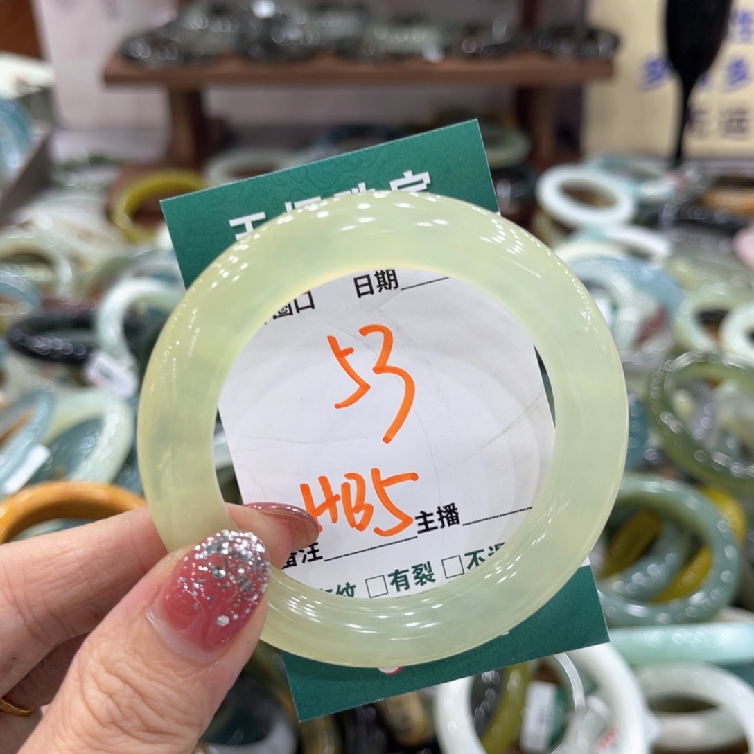 未镶嵌蛇纹石玉手镯手镯