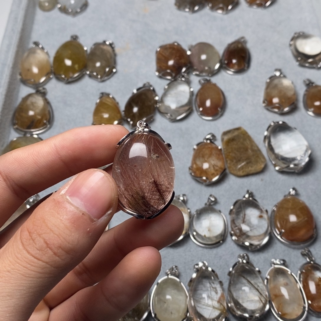 未镶嵌颈饰紫晶水晶