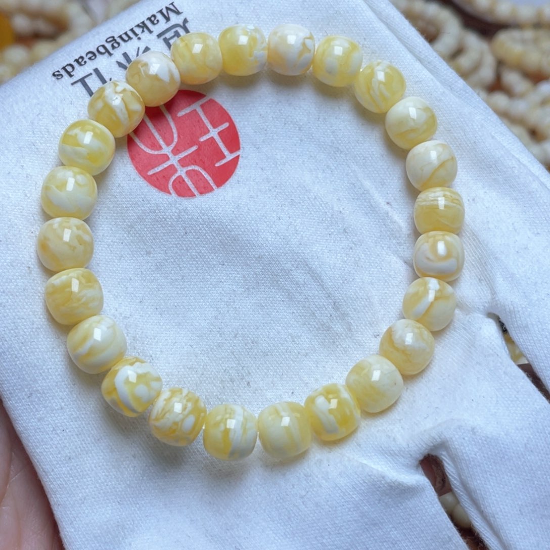 蜜蜡裸石未镶嵌Y****.9m蜜蜡手串