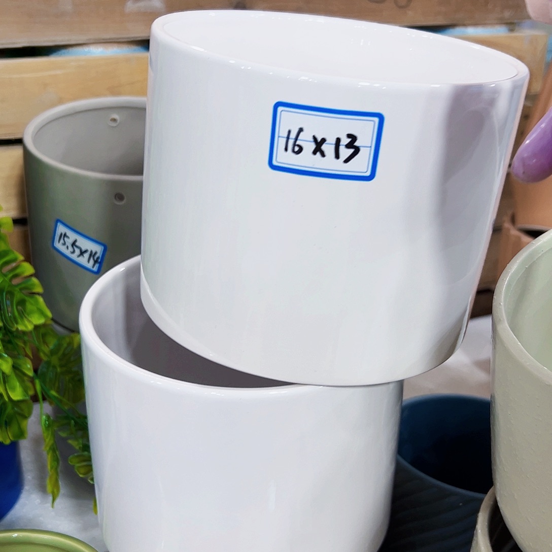 有孔外贸尾单陶瓷花盆凑单10米包邮