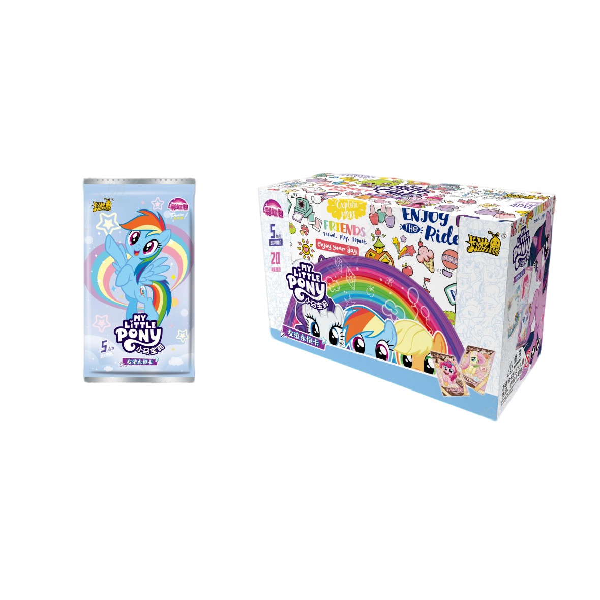 【叠叠】卡游《小马宝莉》彩虹包第四弹 彩虹4 盲盒收藏卡片（代拆）