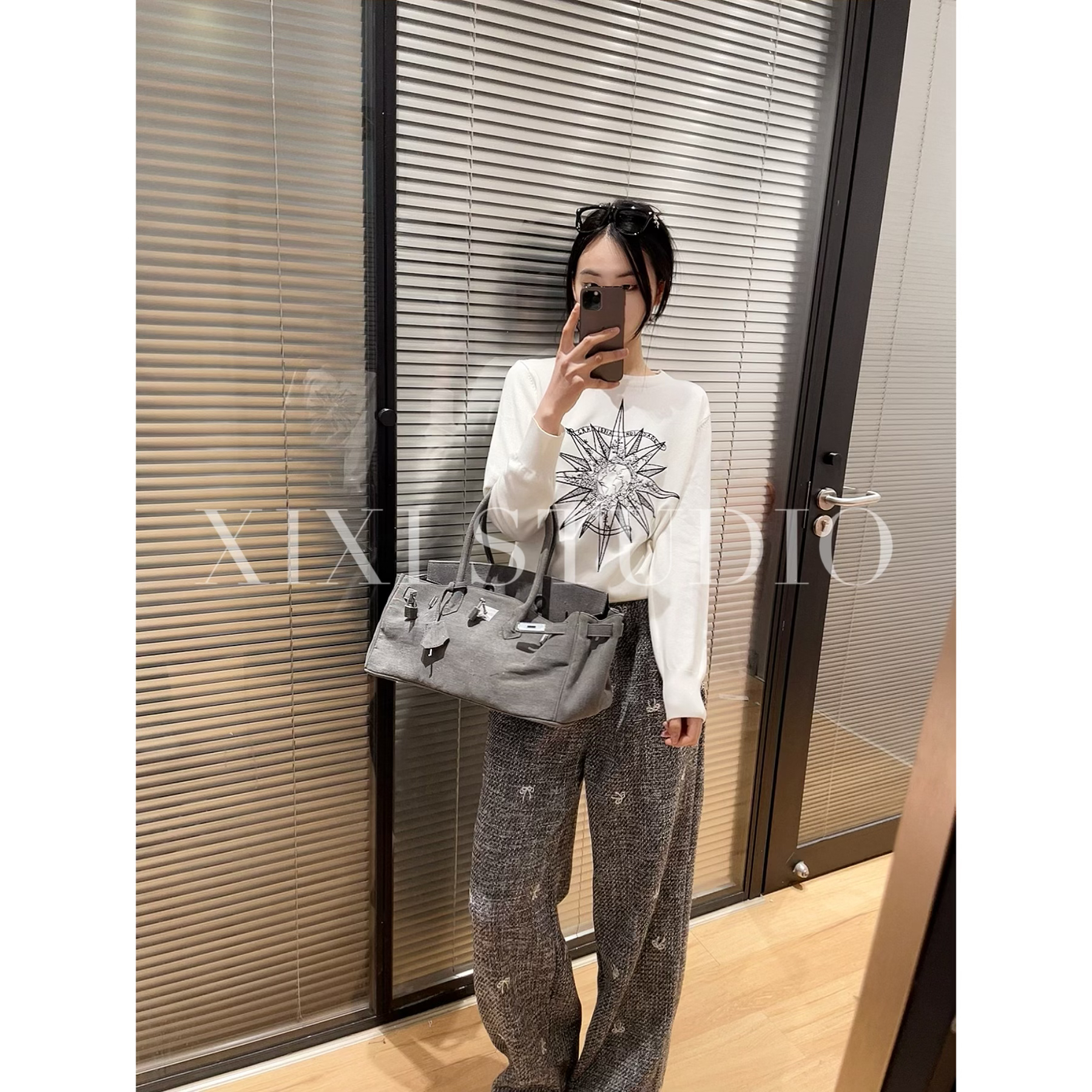 【幸运之星】春季圆领套头长袖针织衫