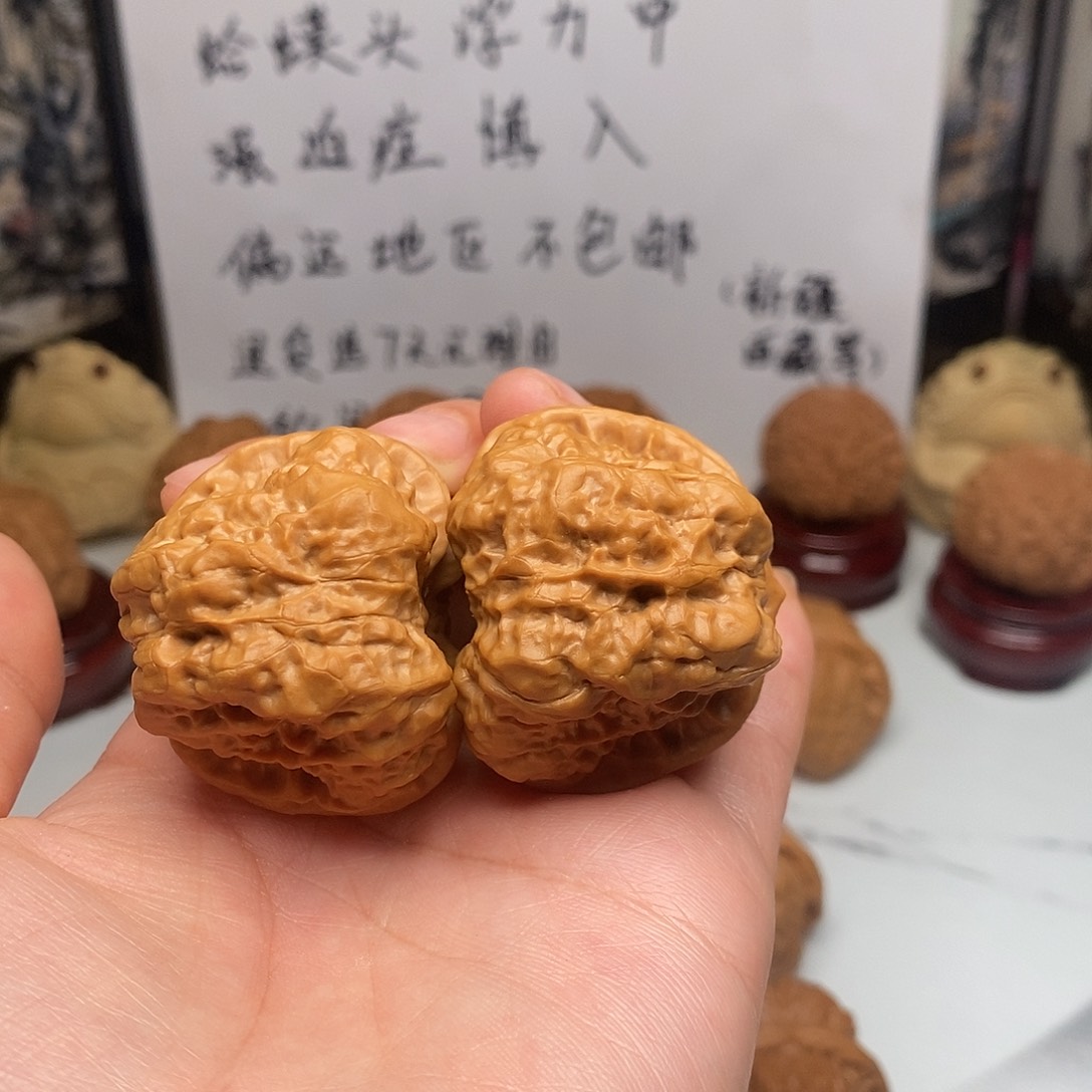 文玩核桃吊坠半***寿蛤蟆头41