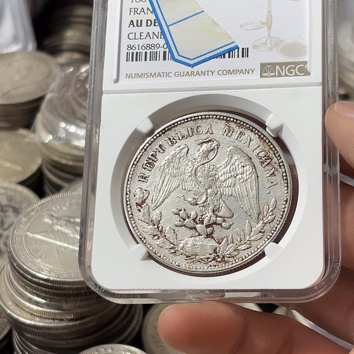 老***A银Ag900墨西哥鹰洋银币