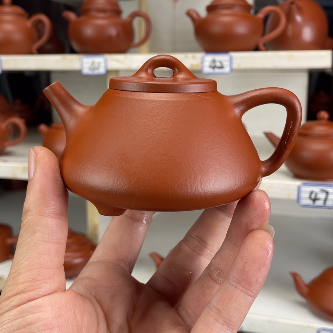 茶壶紫砂赵庄朱泥全手工170毫升