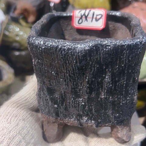 粗陶花盆手工花盆