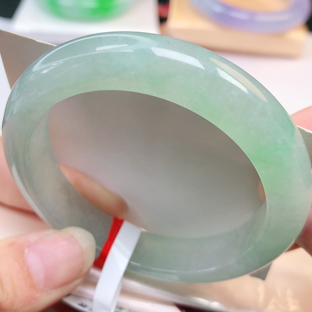 未镶嵌手镯翡翠纯天然A货翡翠老坑冰透水润155号