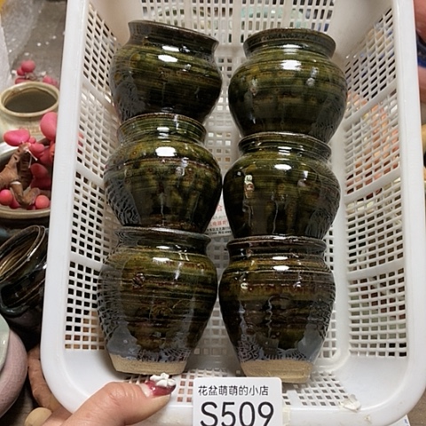 紫砂花盆509微瑕品口径4厘米左右