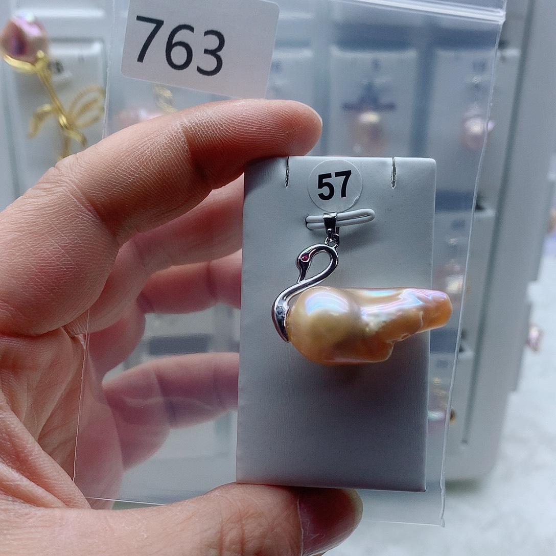 吊坠(不含链)合金淡水珍珠