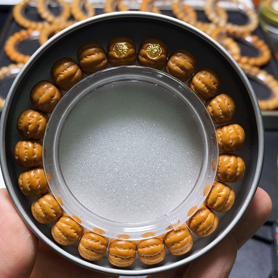 猴头核桃手串双标京八棱尺寸11+全品28号