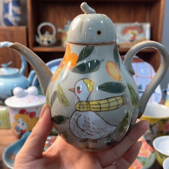 炉景德镇釉下手绘陶瓷 