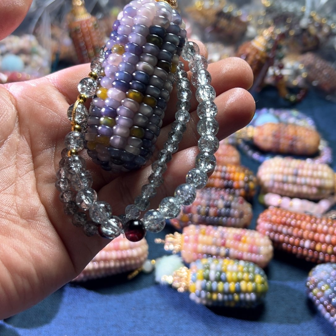 阿****7文玩玉米手把件