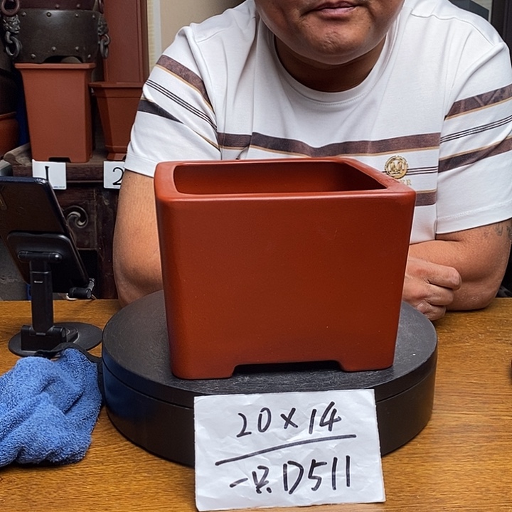 紫砂花盆货号一只D511