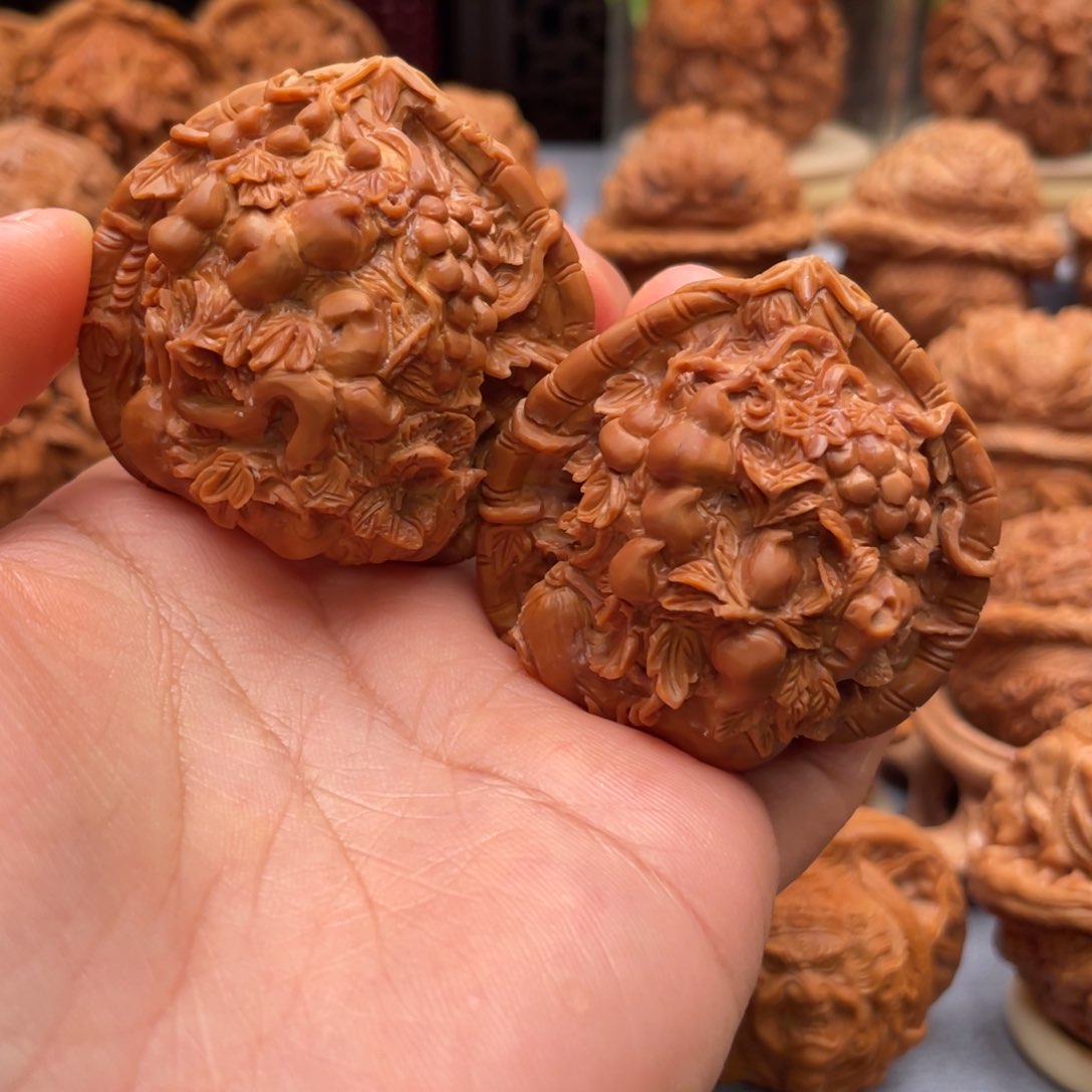 手串/手链核桃天****法八宝官帽雕刻核桃雕刻核桃