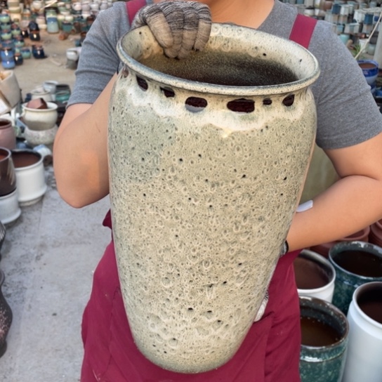 紫砂花盆口20高41正品正品