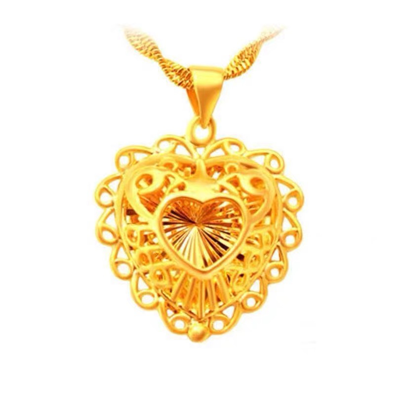 吊坠足银  【高级定制】 爱心吊坠项链0254