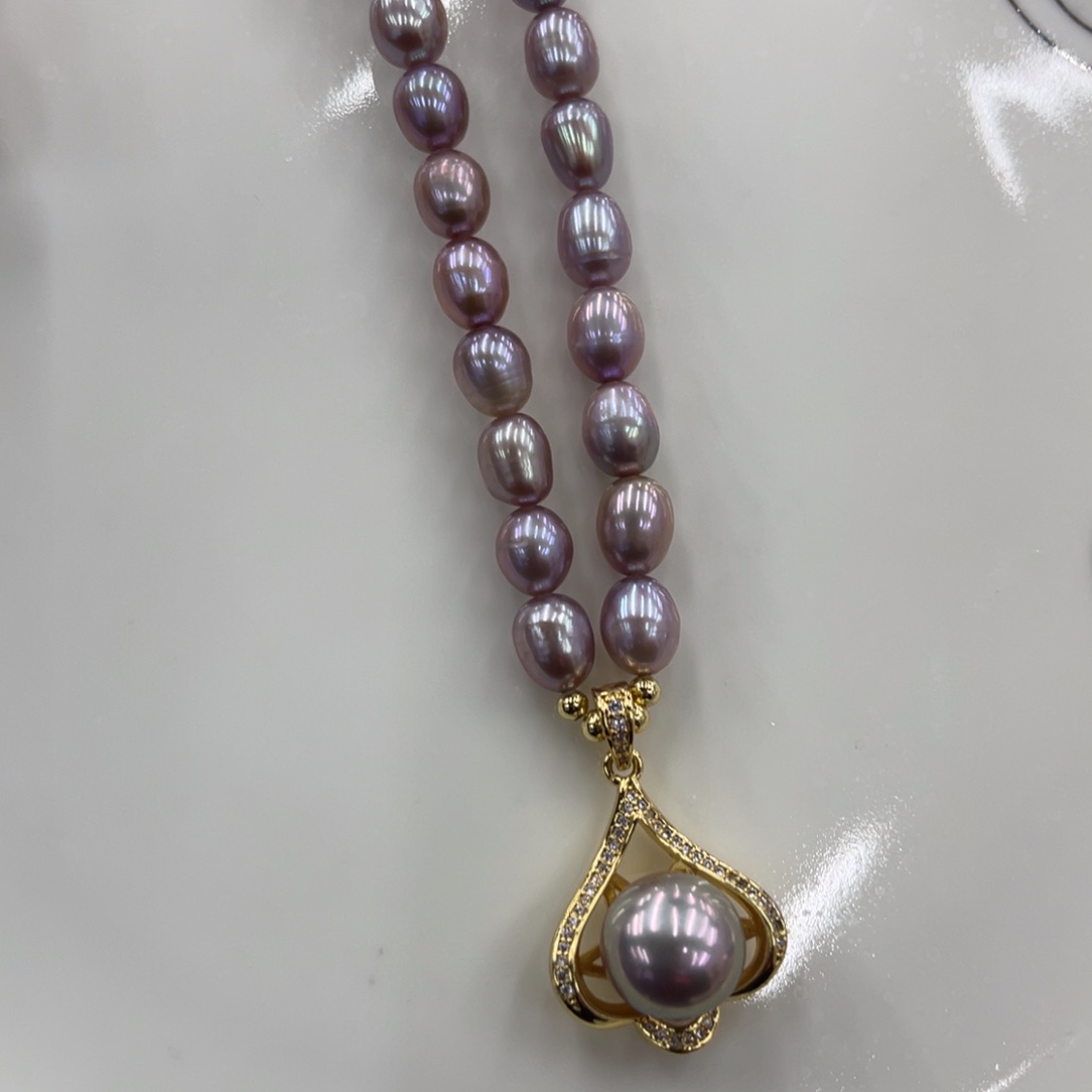 淡水珍珠颈饰合金2099