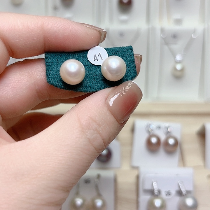 淡水珍珠银S925镶嵌颈饰