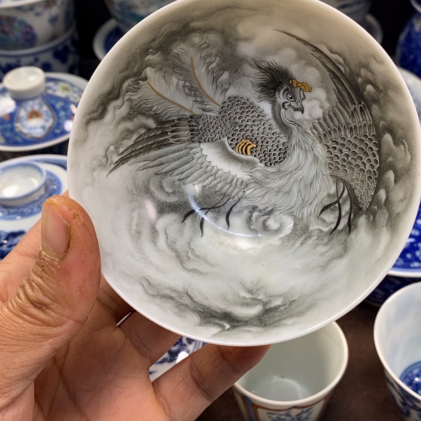 【闪购商品】景德镇墨彩主人杯