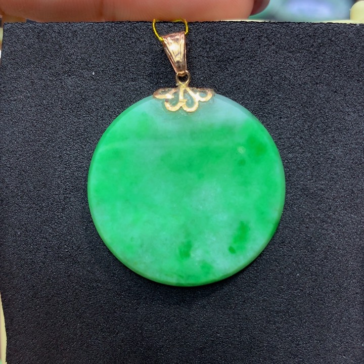 翡翠手链18K金镶嵌翡翠