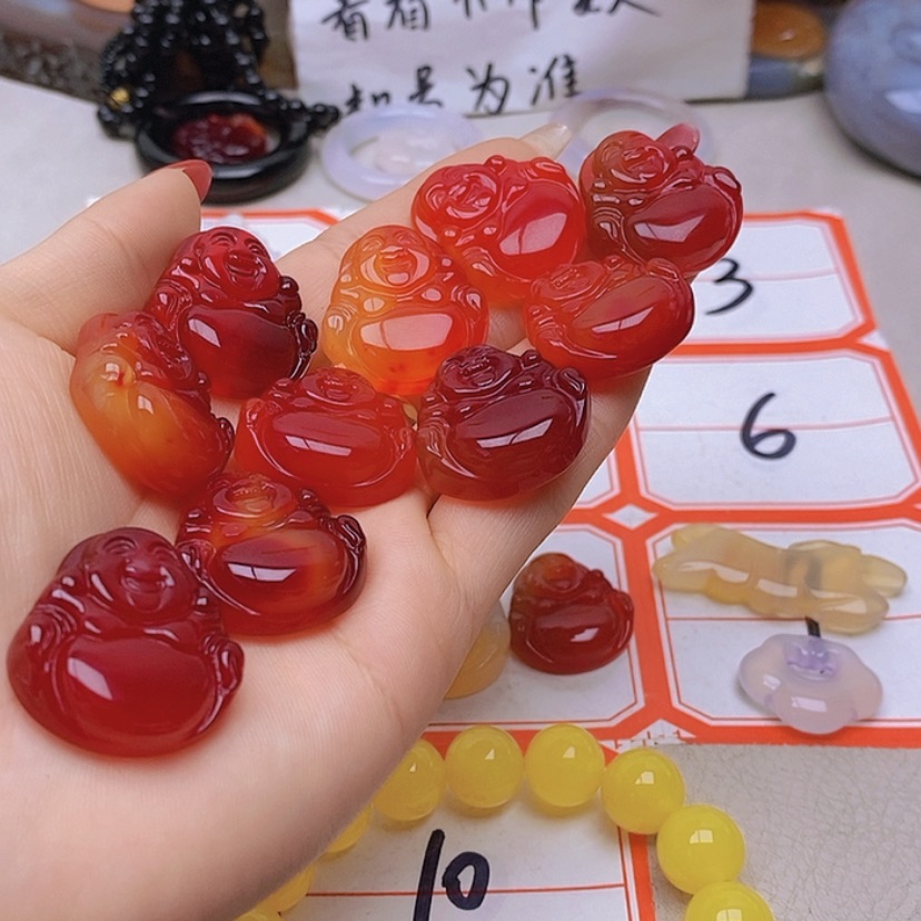 【闪购商品】未镶嵌玛瑙/玉髓珠宝半成品大*翁