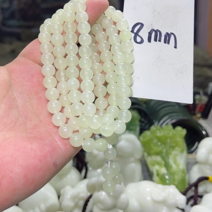 蛇纹石玉颈饰多样性发货未镶嵌