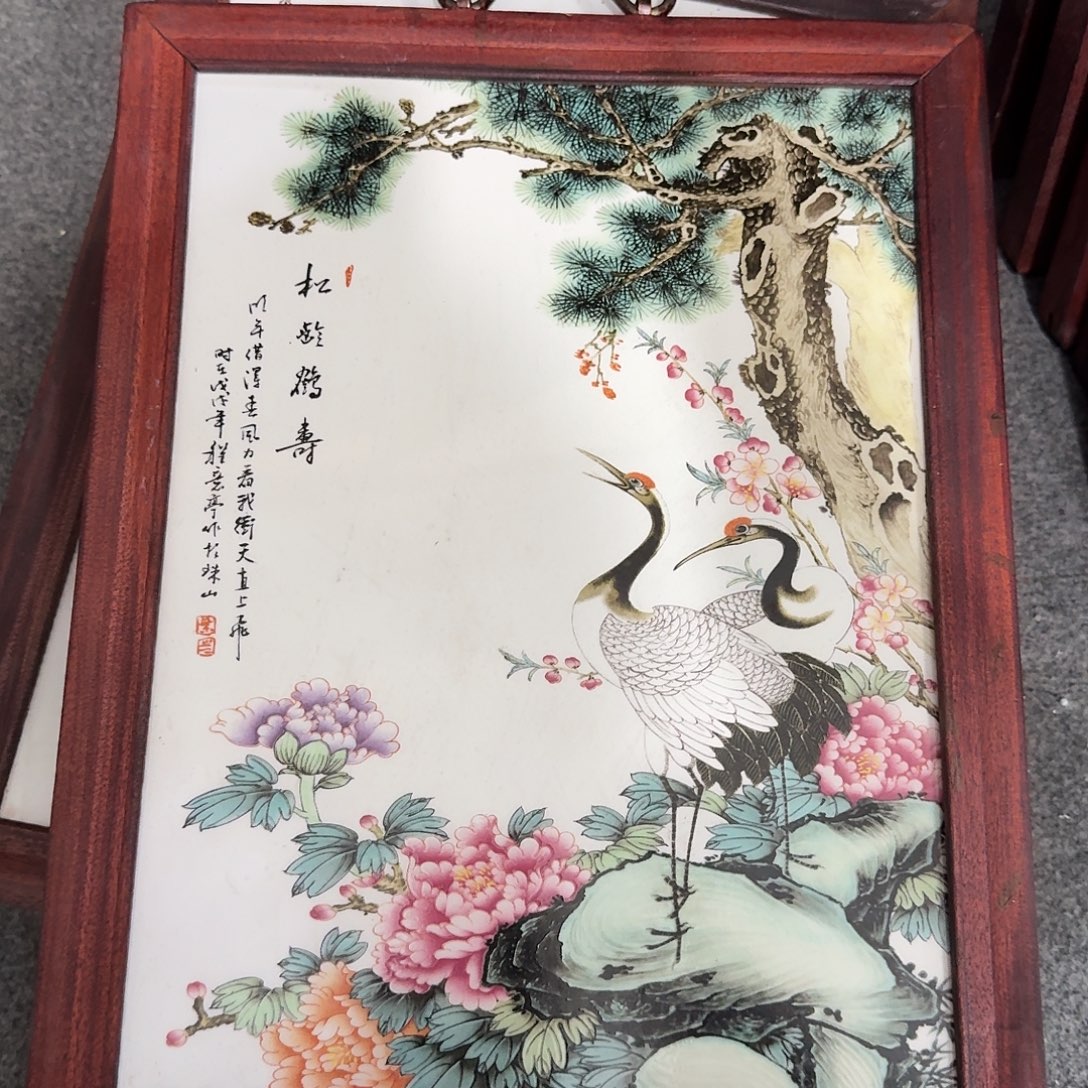 摆件瓷瓷板画瓷板画