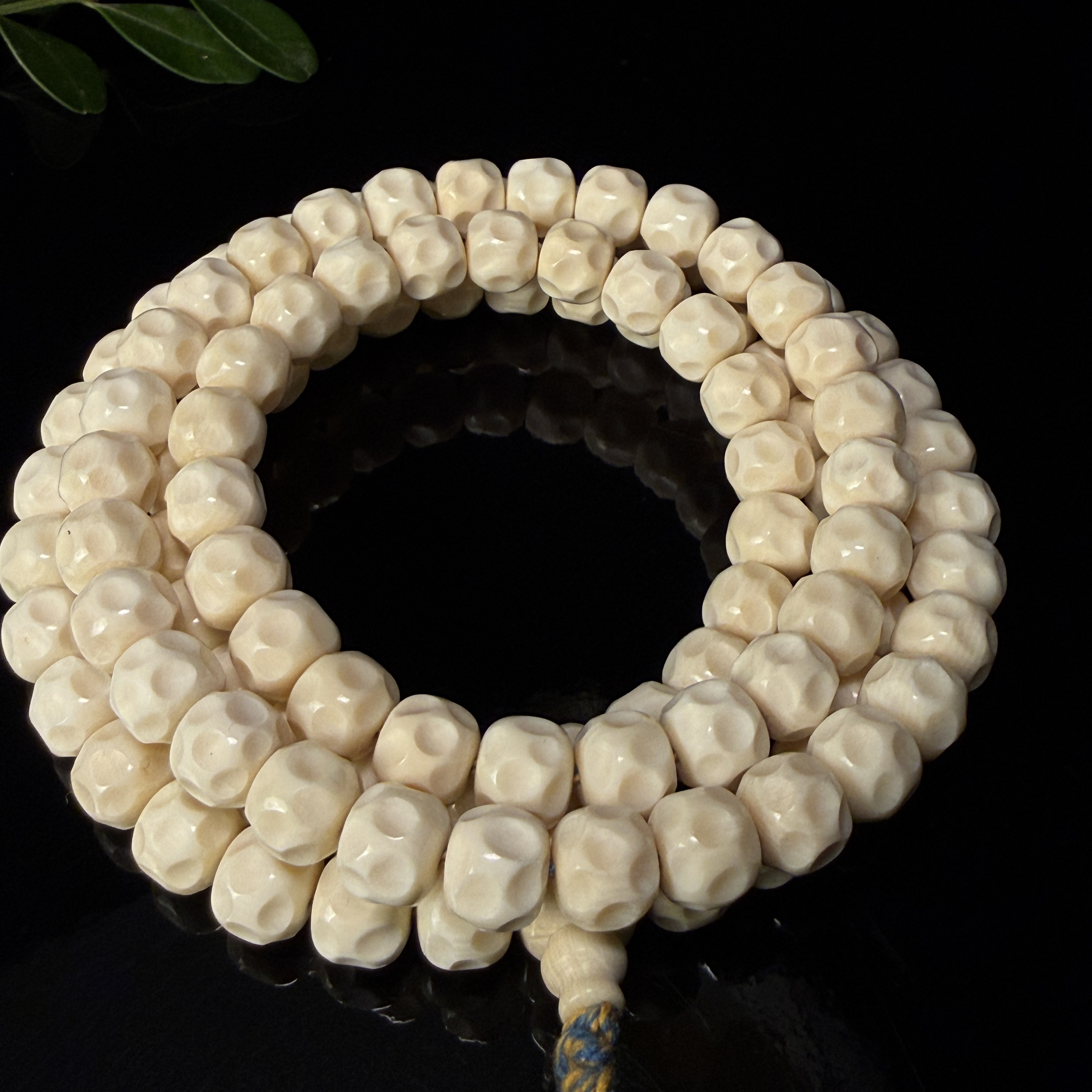 C009天然猛犸精品无相108尺寸7*6 / 8*7