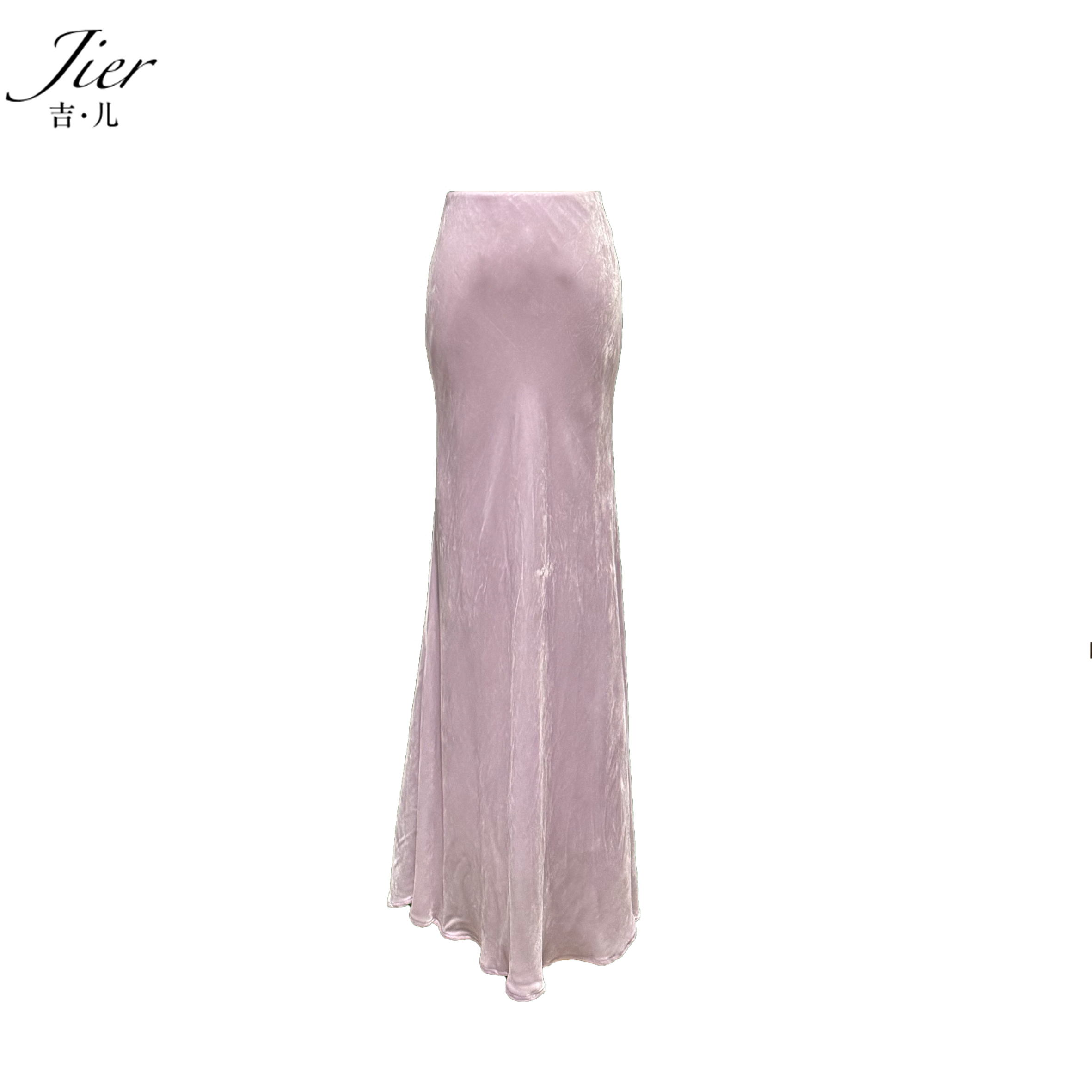 【Jier吉儿】原创设计师 时尚松紧带百搭长裙高腰秋冬季INS风半身裙