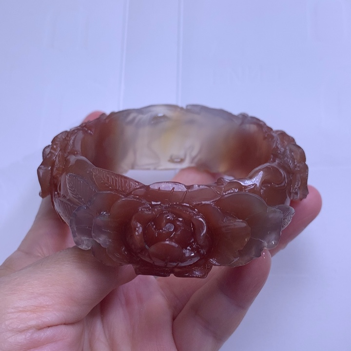 玛瑙/玉髓手镯未镶嵌大*鸟