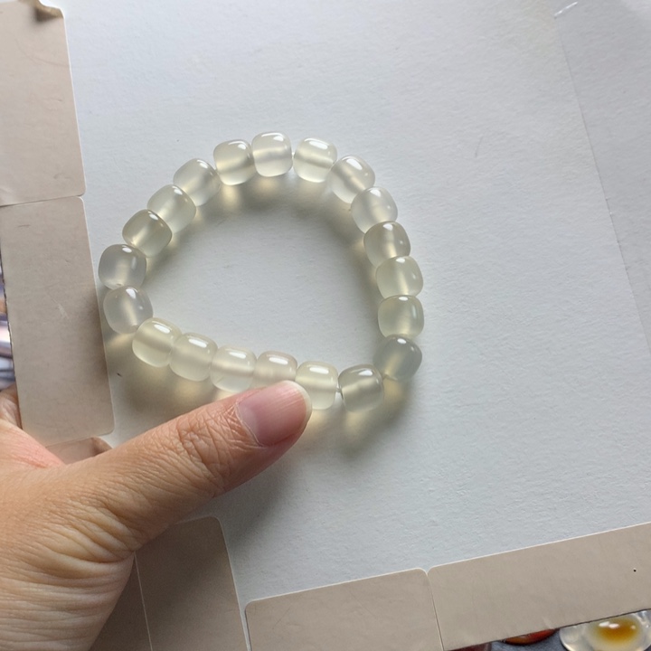 手镯玛瑙/玉髓未镶嵌文*手串