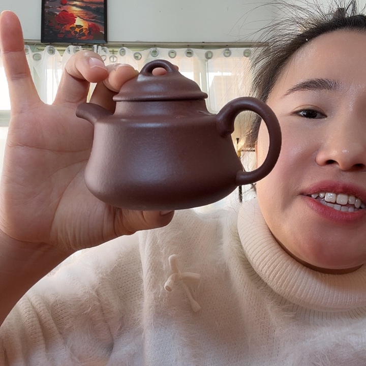 紫泥底槽青竹顶壶150cc