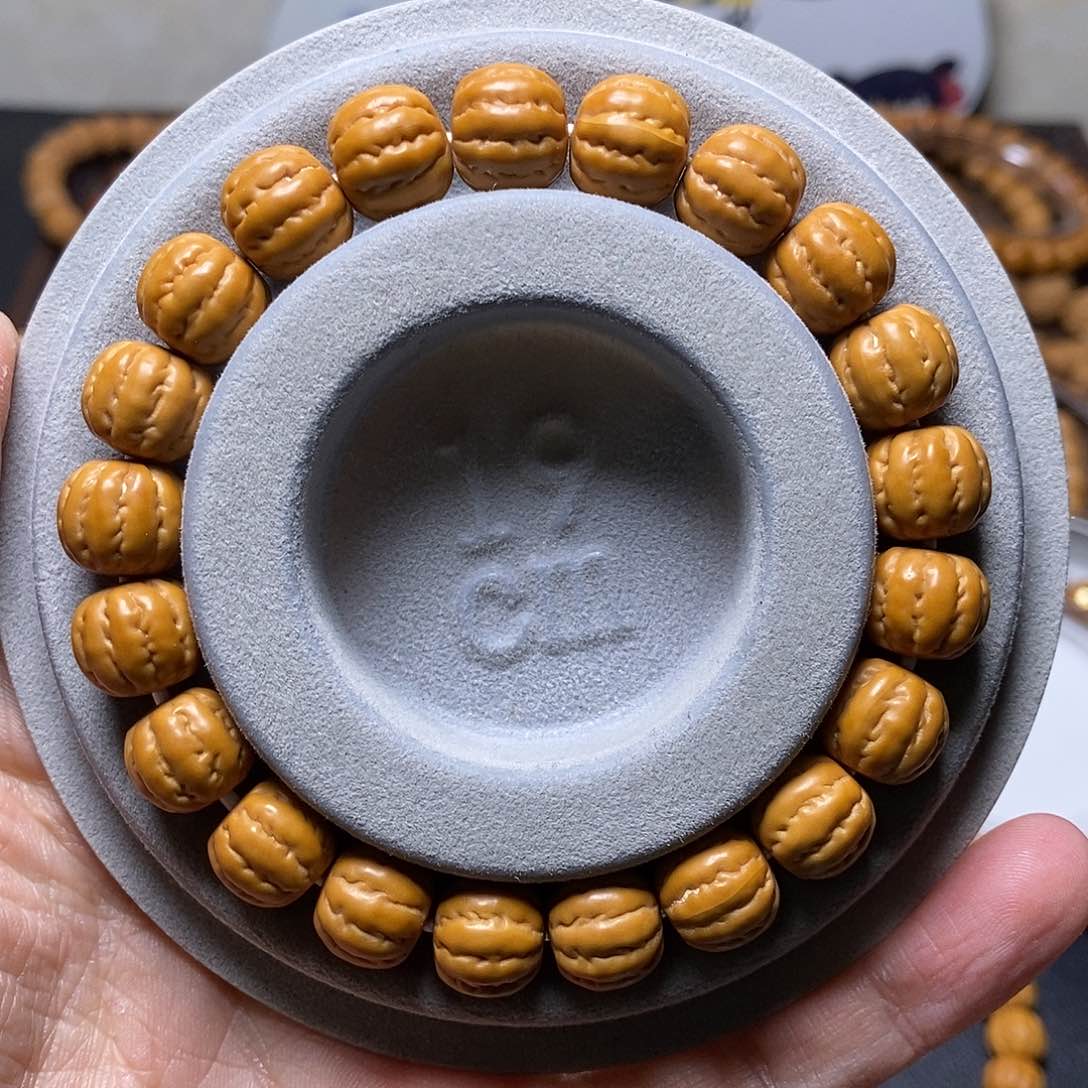 猴头核桃手串京八棱尺寸11左右全品46号