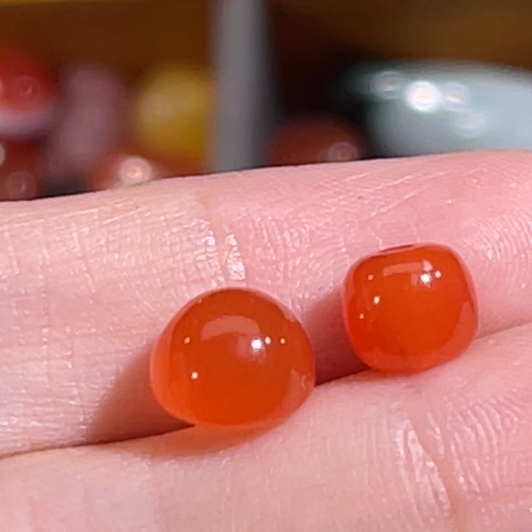 南红玛瑙未镶嵌活动套装不退换