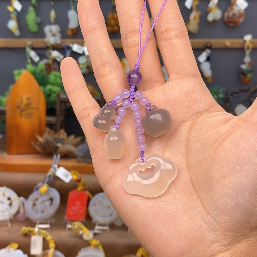 玛瑙/玉髓车挂未镶嵌666666