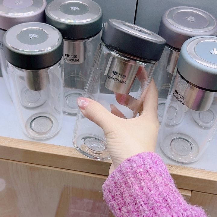 志***万象品牌单层玻璃杯U394-490黑