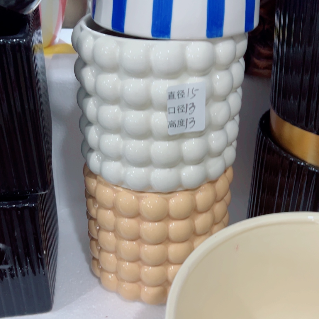 有孔，陶瓷花盆满10米包邮发货