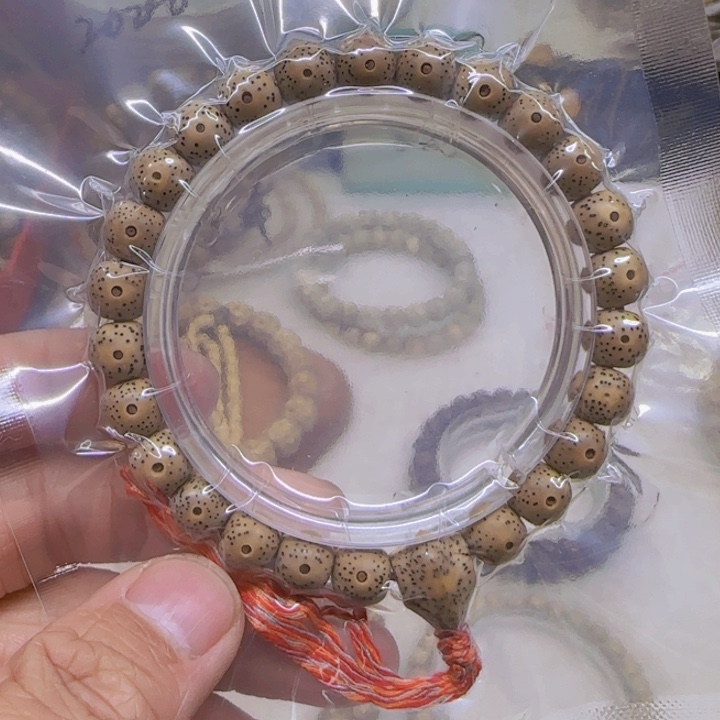 星月菩提吊坠原生态单圈9x8搭配三通