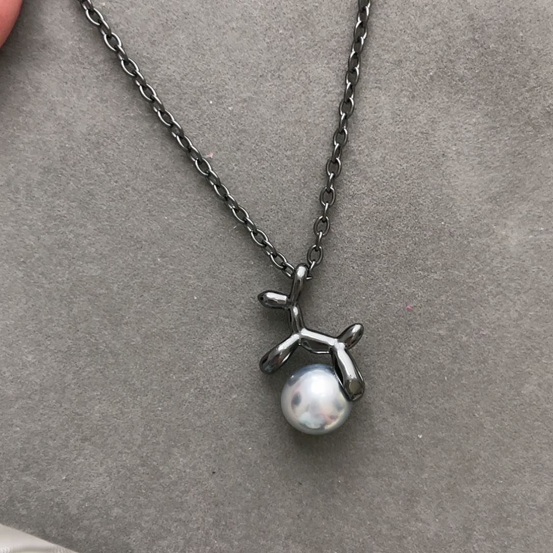 海水珍珠颈饰银S925镶嵌