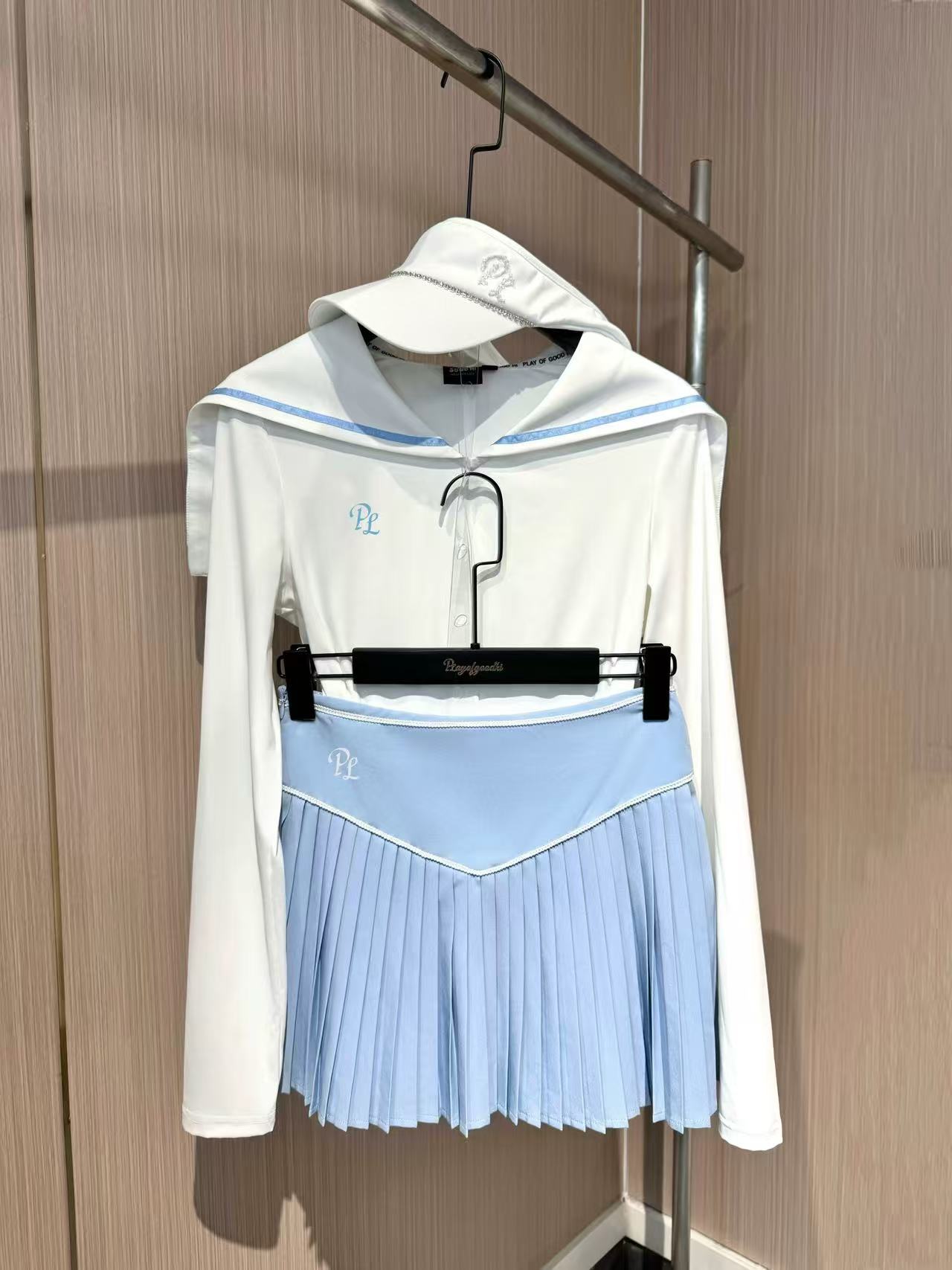 高尔夫服装女高尔夫长袖女高尔夫女裙套装显瘦弹力高尔夫女装网球